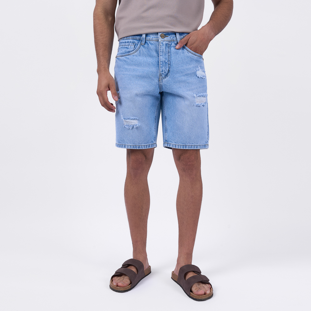 BERMUDA NEW SAVAGE DENIM RIGIDO