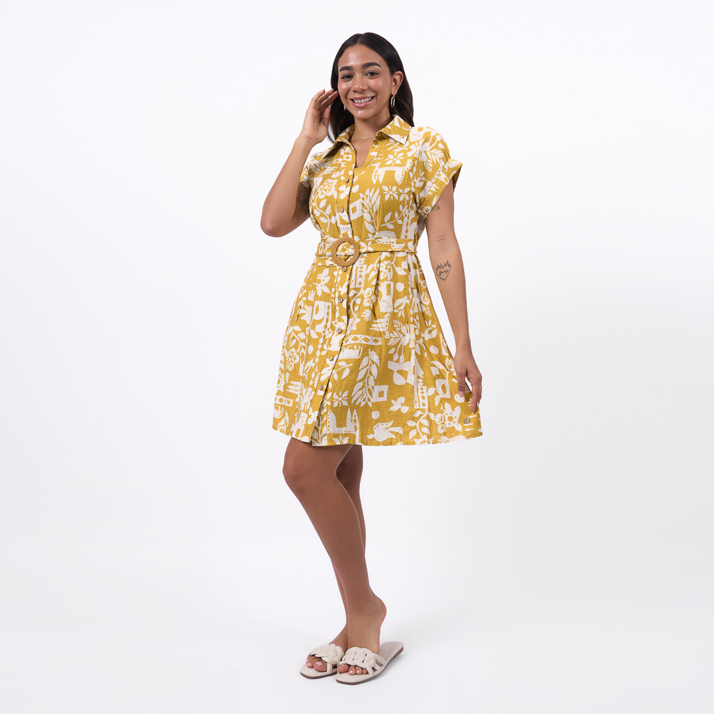 VESTIDO KP26/VIOLETA -PA LINO